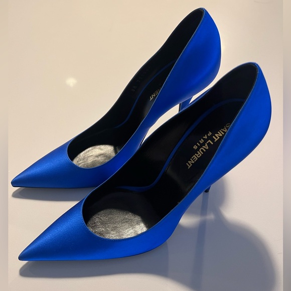 Saint Laurent Satin Heels - Picture 1 of 11